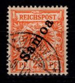 Deutsche Kolonien Samoa 5 b gestempelt tiefst geprüft Jäschke BPP #DHB83