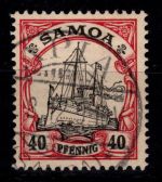 Deutsche Kolonien Samoa 13 gestempelt tiefst geprüft Lantelme BPP #DHC09