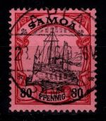 Deutsche Kolonien Samoa 15 gestempelt tiefst geprüft Lantelme BPP #DHC10