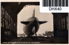 Deutsches Reich 380, 455 auf Postkarte Zeppelinfahrt LZ 127 #DHX40