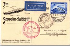 Deutsches Reich 438 auf Brief Zeppelinfahrt LZ 127 #DHX76