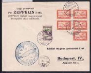 Ungarn 467, 479 auf Brief Zeppelinfahrt LZ 127 #DHX93