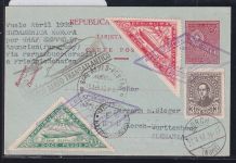 Paraguay 399, 400 als Ganzsache Zeppelinfahrt LZ 127 #DHY05