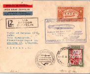 Paraguay 425, 435 auf Brief Zeppelinfahrt LZ 127 #DHY17