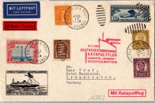 USA 306, 310 u.a. auf Brief Katapultflug Dampfer ´Bremen´ 1930 #DHY44