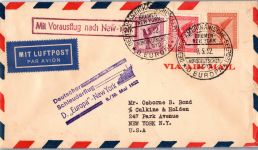 Deutsches Reich 381 u.a. auf Brief Schleuderflug D. ´Europa´ 1932 #DHY66