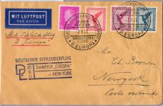 Deutsches Reich A379, 380 u.a. auf Brief Schleuderflug D. ´Europa´ 1931 #DHY71