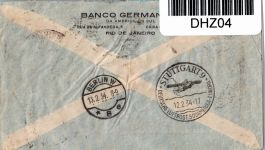 Flugpost Brasilien-Europa Erstflug auf Brief Condor Lufthansa #DHZ04
