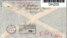 Flugpost Brasilien-Europa Erstflug auf Brief Condor Lufthansa #DHZ05