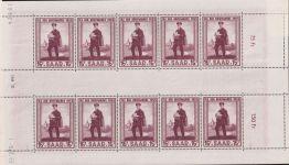 Saarland 361 postfrisch als Kleinbogen ´´ Tag der Briefmarke 1955 ´´ #DIA24