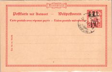 Samoa Britische Besetzung P 2 als Ganzsache mit Gefälligkeitsstempel #DIA43