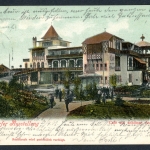 AK Düsseldorf Düsseldorfer Ausstellung "Cafe zur schönen Aussicht" 1902 gebraucht #JS190