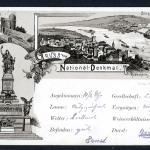 AK Rüdesheim Niederwalddenkmal 1900 gebraucht #JS191