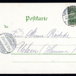 AK Rüdesheim/ Rheingau Stadtpanorama, Raddampfer 1900 gebraucht #JS196