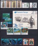Färöer 387-413 postfrisch Jahrgang 2001 komplett inkl. Block #DHM12