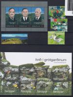 Färöer 586-625 postfrisch Jahrgang 2007 komplett inkl. Block #DHM18