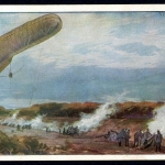 AK Feldpostkarte Deutscher Luftflotten-Verein Beobachtungsballon um 1916 gebraucht #IN342