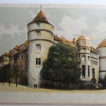 AK Stuttgart Altes Schloss Künstlerkarte ungebraucht #PD048