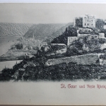 AK St. Goar Burg Rheinfels Künstlerkarte ungebraucht #PD063