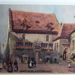 AK Regensburg Altes Rathaus Künstlerkarte ungebraucht #PD077