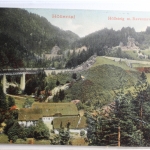 AK Schwarzwald Höllental, Höllensteig m. Ravennaviadukt 1908 gebraucht #PD119