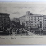 AK Berlin Weidendammer Brücke m. Friedrichstrasse ungebraucht #PD154