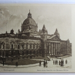 AK Leipzig Reichsgericht (n. e. Gemälde Hermann Killian) 1909 gebraucht #PD164