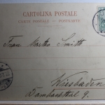AK Neapel Via Marinella e Castel S. Elmo Künstlerkarte 1902 gebraucht #PD202