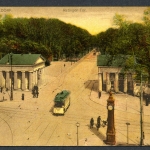 AK Düsseldorf Ratinger Tor mit Strassenbahn 1912 gebraucht #IN741