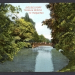 AK Düsseldorf Goldene Brücke im Hofgarten 1909 gebraucht #IN754