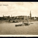 AK Düsseldorf Raddampfer vor Altstadtpanorama um 1900 ungebraucht #IN756