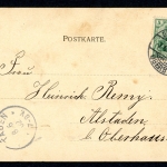 AK Düsseldorf Cornelius-Denkmal am Hofgarten 1902 gebraucht #IN761
