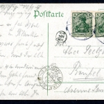 AK Düsseldorf Radschläger vor Alter Oberkasseler Brücke 1906 gebraucht #IN776