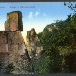 AK Thale LK Harz Klippe und Hexentanzplatz 1918 gebraucht #HK416