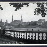 AK Dresden Am Königsufer mit Blick auf kath. Hofkirche um 1920 ungebraucht #IN784