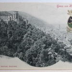 AK Heidelberg Schloss und Stadt ungebraucht #PC409