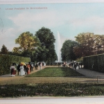 AK Hannover Grosse Fontaine in Herrenhausen 1907 gebraucht #PC434