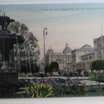 AK Hannover Partie am Ernst August-Platz mit dem Bahnhof 1907 gebraucht #PC436