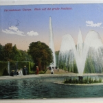 AK Hannover Herrenhäuser Garten, Blick a.d. große Fontaine 1914 gebraucht #PC439