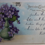 AK Deutschland Glückwunschkarte 1906 gebraucht #PC442