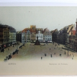 AK Leipzig Marktplatz mit Rathaus ungebraucht #PC614