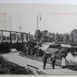 AK Magdeburg Am Adolf Mittag-See 1917 gebraucht #PC633