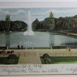 AK Dresden Am grossen Garten Teich 1900 gebraucht #PC645