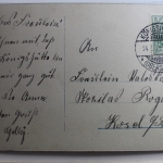 AK Porträt Liebesgedanken 1911 gebraucht #PC717