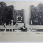 AK Wien XIII, Römische Ruine-Allee im k. k. Schlossgarten ungebraucht #PC811
