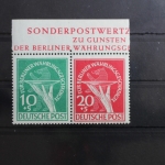 Berlin 68II und 69 postfrisch als Zusammendruck aus Block 1 #RZ921
