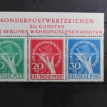Berlin 68II und 69 und 70 postfrisch als Zusammendruck aus Block 1 #RZ922