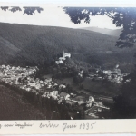 AK Schwarzburg (Thü. Wald) Blick vom Trippstein 1935 gebraucht #PD393