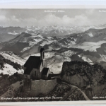 AK Wendelstein Kircherl mit Kaisergebirge und Hoh. Tauern gebraucht #PD377