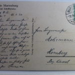 AK Marienburg Die Marienburg mit Schiffbrücke 1924 gebraucht #PD628